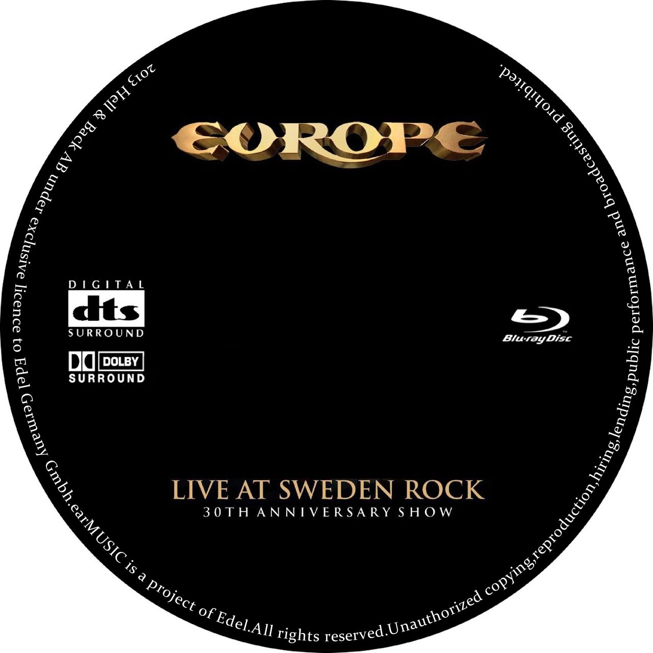 Europe  Live at Sweden Rock; 30th Anniversary [bluray